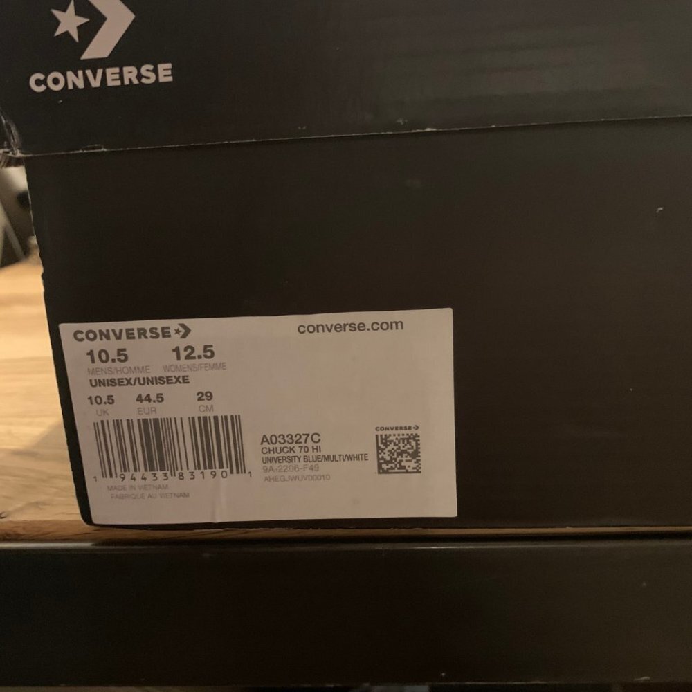 Sky High Farm x Converse Workwear Sneaker Blue White Unisex Shoes Sz 10.5M/12.5W - Picture 10 of 16